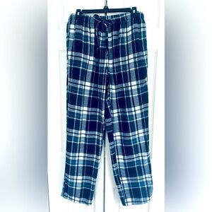 J Crew Blue Plaid Flannel Lounge Pants M